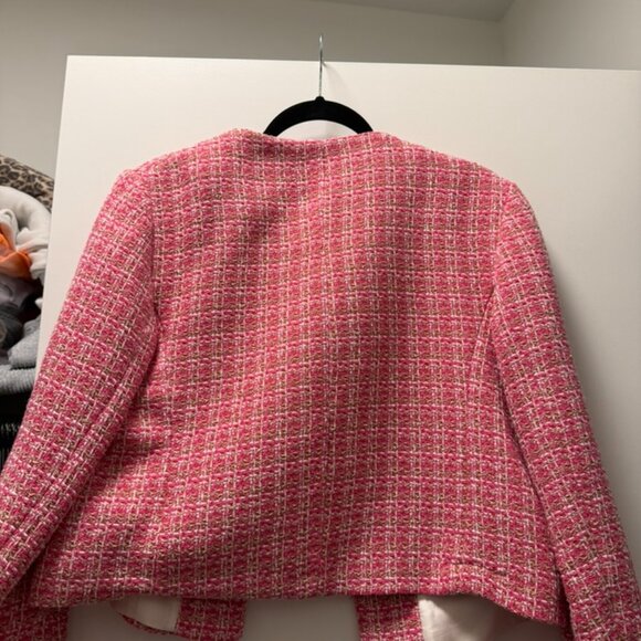 Zara Pink Tweed Blazer - Picture 4 of 4
